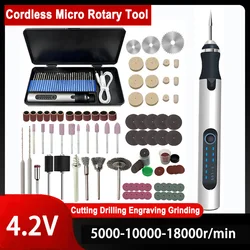 5000-10000-15000r/min Wireless Electric Drill Engraver Mini Grinder Engraving Pen Battery Engraver Cordless Micro Rotary Tools