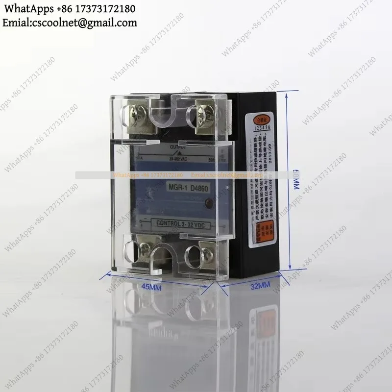 JS01 Solid State Relay MGR-1 D4810 D4820 D4825 D4840 D4850 D4860 D4875 D4880 DC-AC SSR For Mager