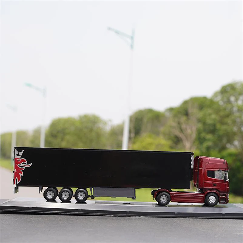 Diecast 1:50 Scale Heavy Tractor Container Truck Model Die-cast Metal Vehicle Toys Collection Gifts Souvenir