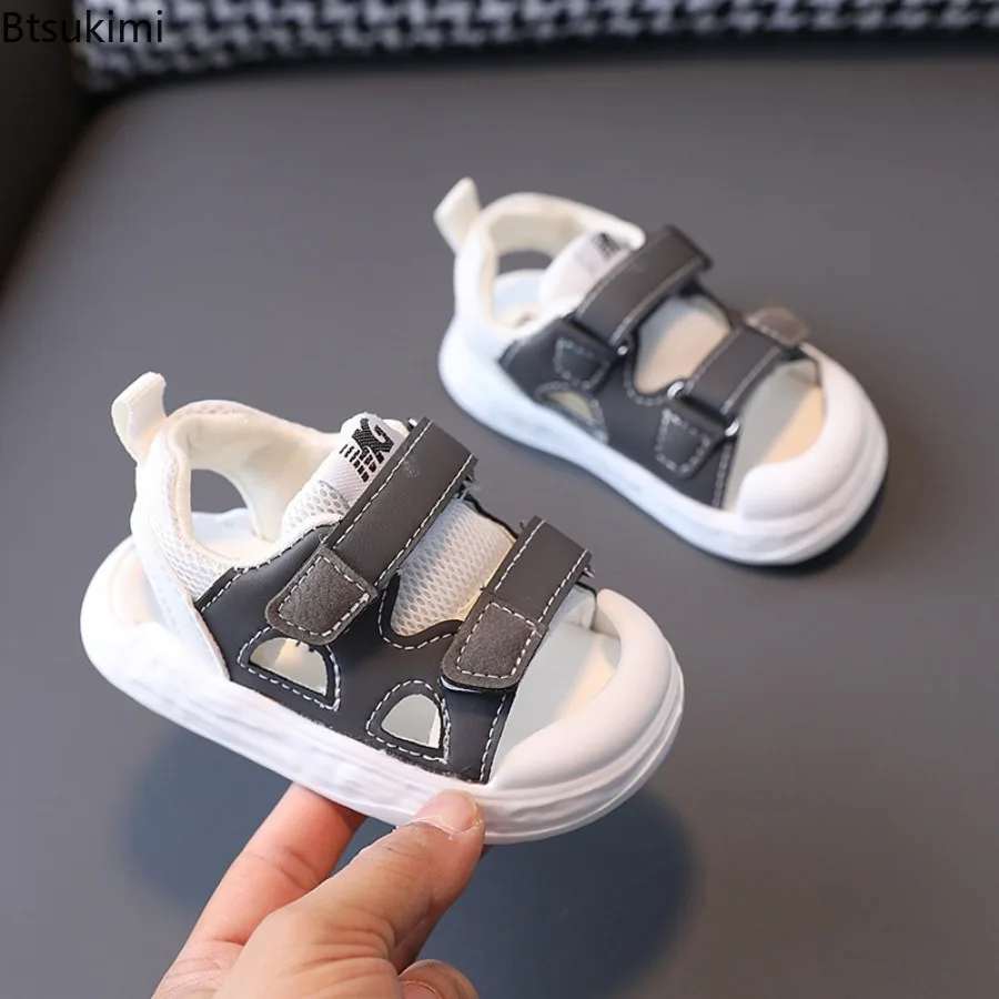 2026 New Spring Autumn Breathable Patchwork Kids Sandals Boys Beach Shoes Girl Comfortable Cool Student Sports Casual Sandals