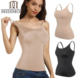 MISSMOLY Womens Tummy Control Camisole Shapewear Smooth Body Shaper Tank Tops Slimming Underwear Compression Vest
