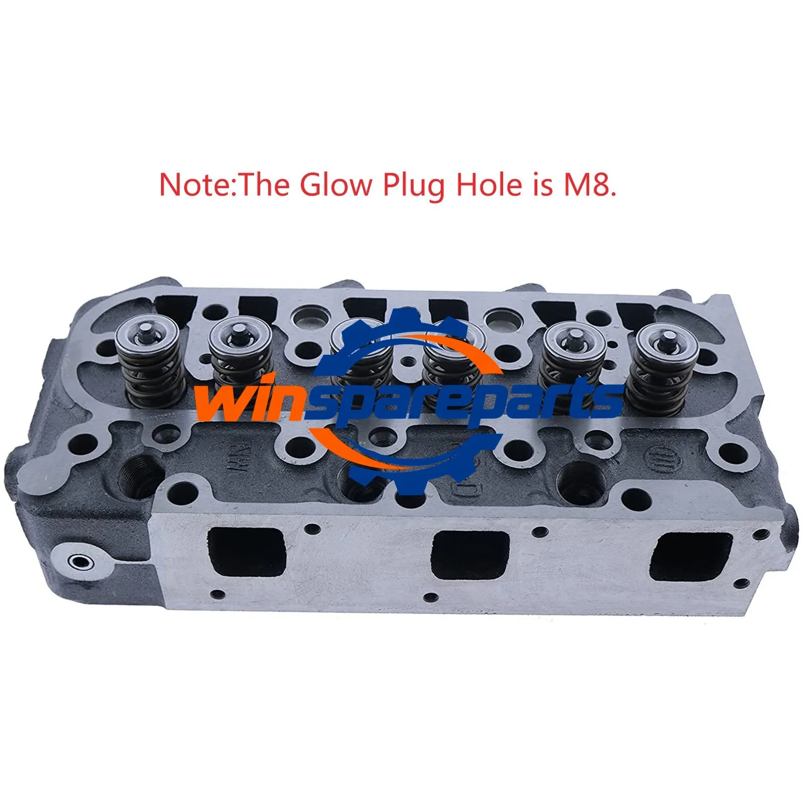 New Cylinder Head 1G053-03044 For Kubota Engines D1105 D1305 The Glow Plug Is M8