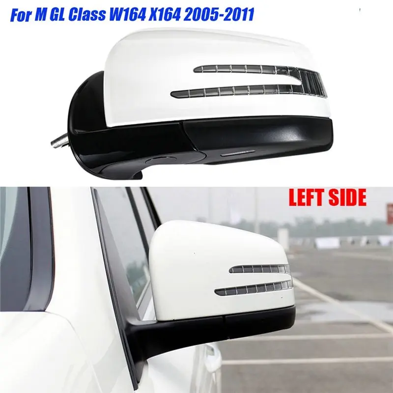 AB56-Folding Electric Heating Rear View Mirror For W164 ML164 ML300 GL350 GL450 05-11