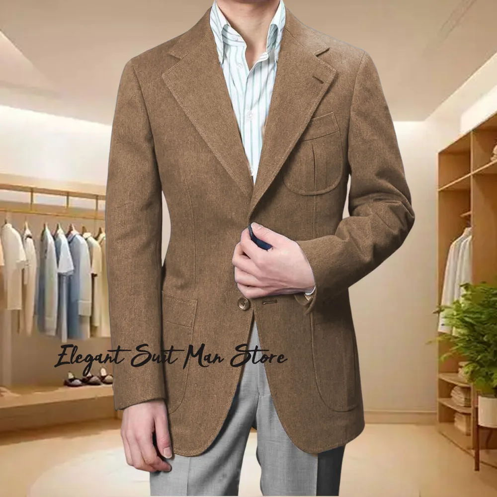 

Korean version slim fit suit jacket Single Breasted Jacket Notch Lapel Blazer Business Casual Wear men short coat