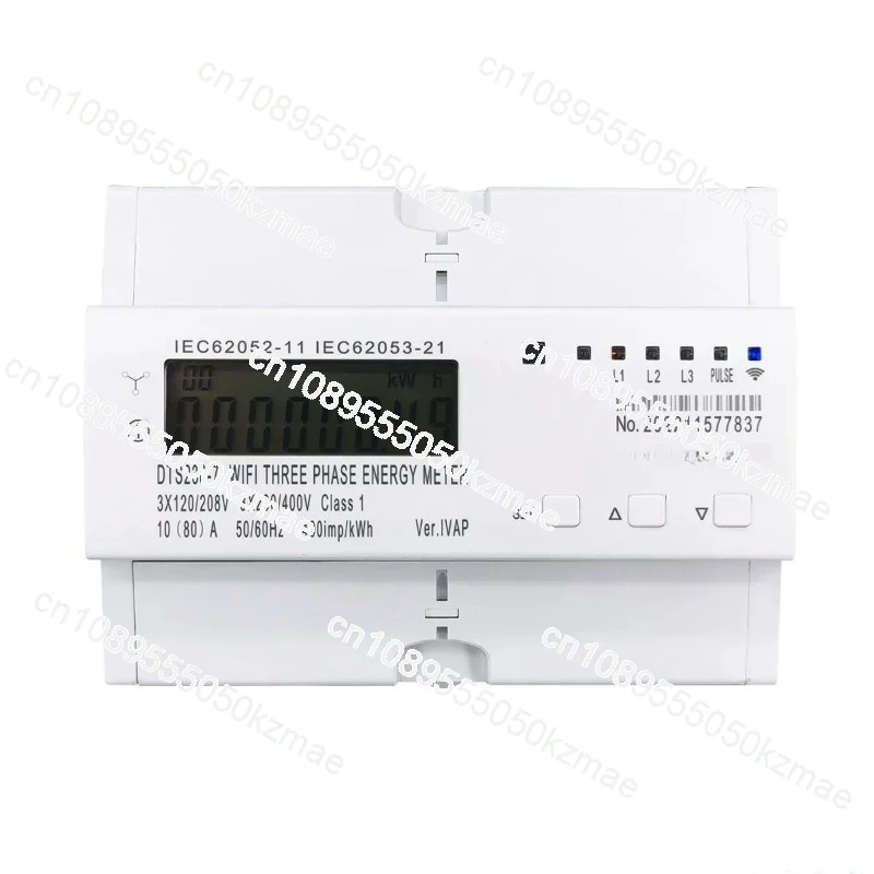 Elektrische Tuya Smart Drie Fased WiFi/RS485 Energiemeter Din Rail Current Voltage Power Display DTS238-7