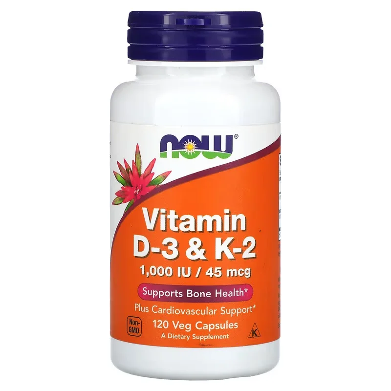 Vitamin D3K2 D3&K2- Promote Calcium Absorption and Strengthen Bones 120 Tablets