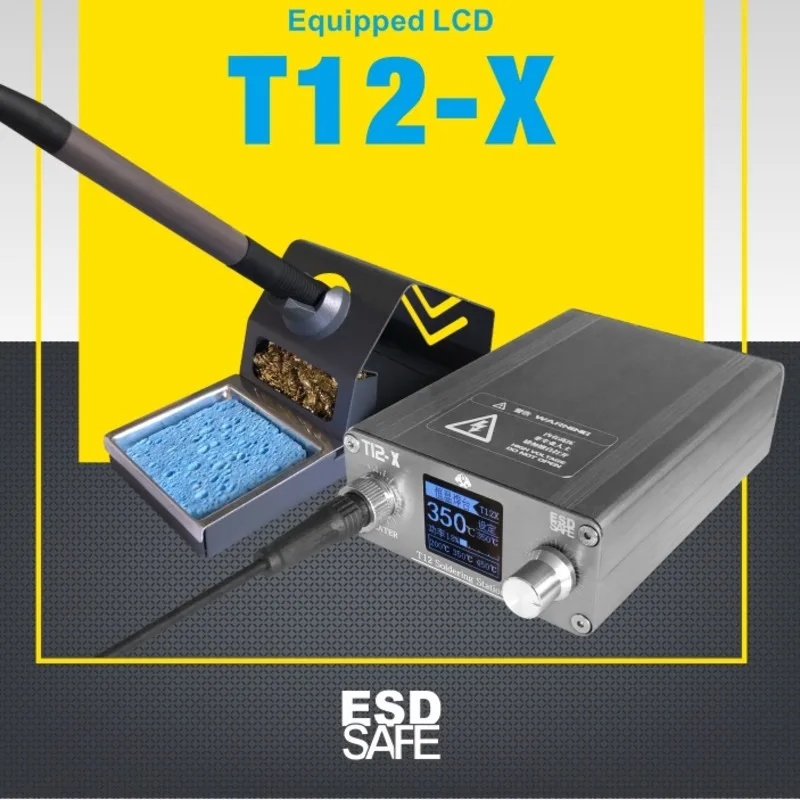 OSS T12-X Solder Station 72W Digital Display Constant Temperature With T12 Tips Auto Sleep For Mobile Phone Repair Welding Tools