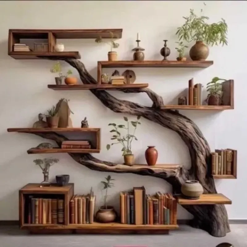

Bogu shelf storage retro solid wood Duobao Pavilion Chinese creative ornaments furniture bookshelf