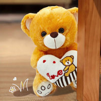 Premium Short Plush Teddy Bear Stuffed Toy - Ideal Birthday Gift with Soft Filler, 20/30cm