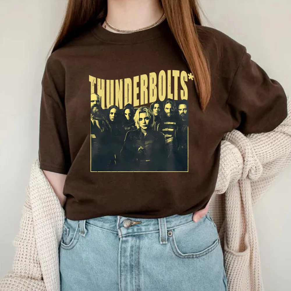 T-shirt vintage Thunder-bolts Camicia Bucky Barnes Camicie da soldato invernale T-shirt da film vintage unisex maniche corte Top Regalo per i fan