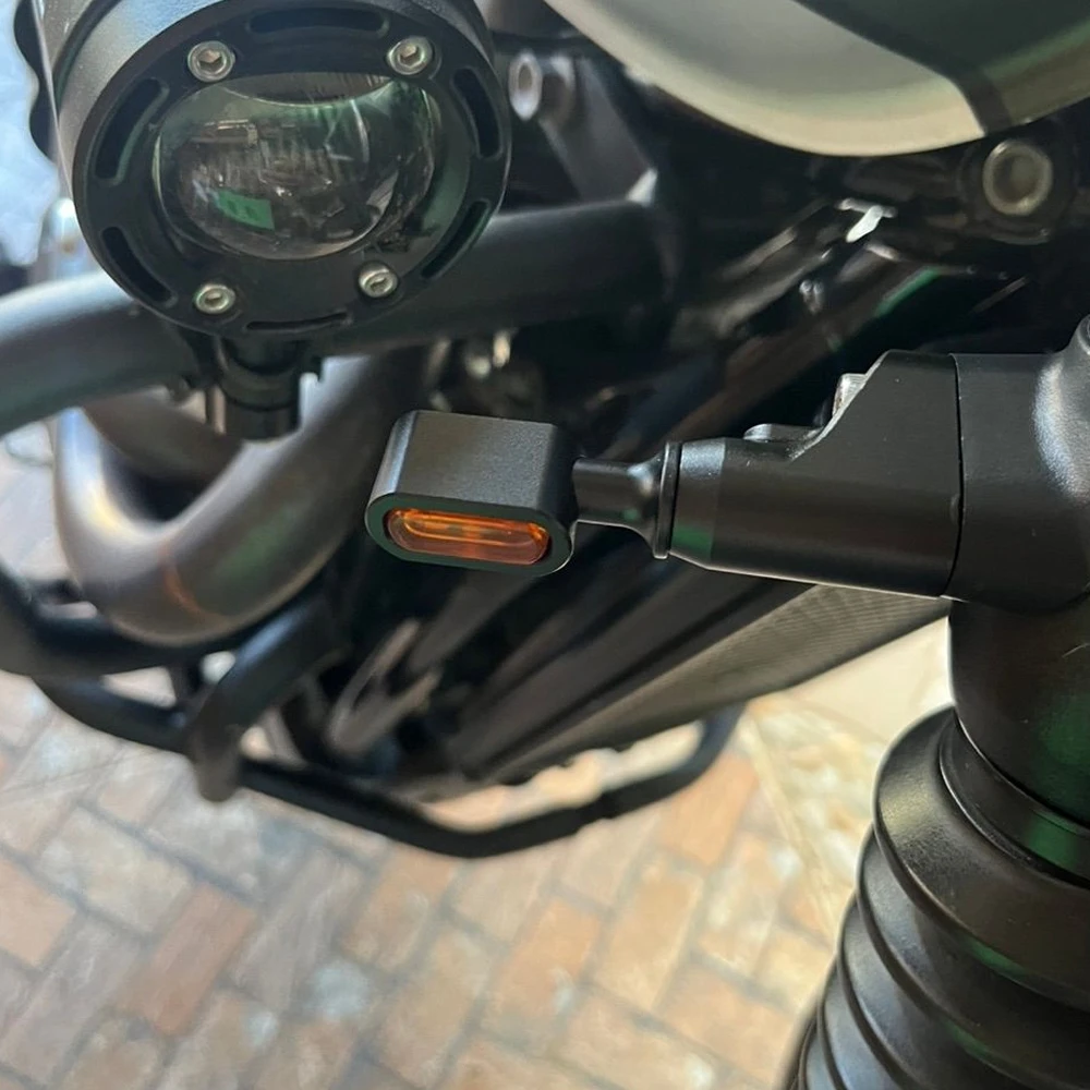 For Triumph T100 T120 STREET Twin Thruxton Bobber Motorcycle Front Rear Fork Turn Signal Light Running Indicator Lights Lamp