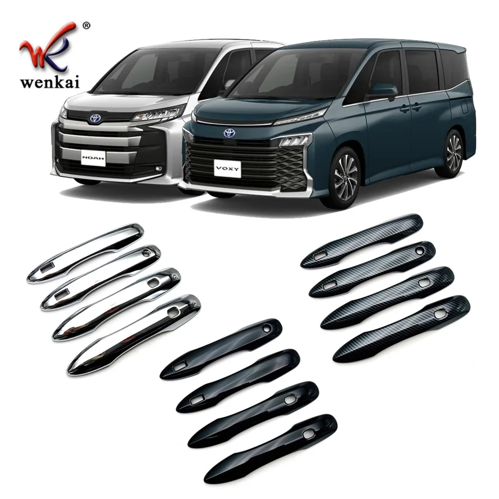 For 2022 Toyota Noah Voxy 90 Series Outside Door Handle Decoration Cover Cap Ornament ABS Chrome