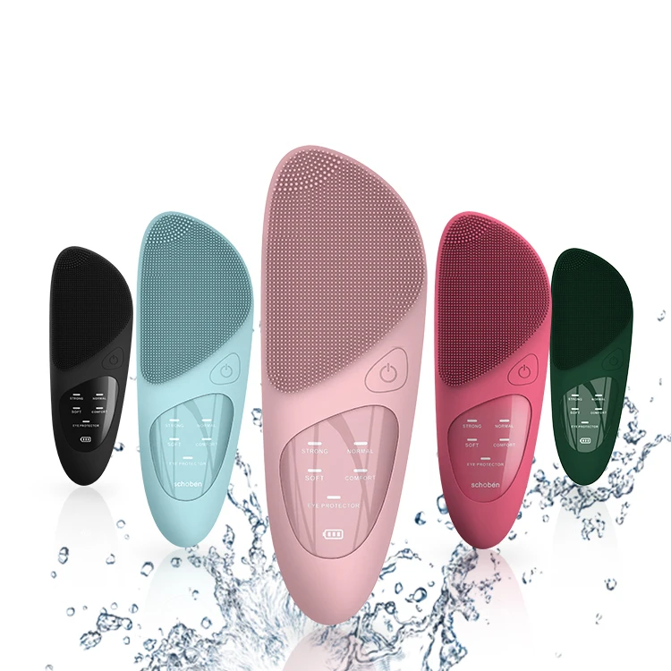 

Silicon Facial Brush vibrating scrubber silicone electric cleansing facial brush facial cleansing brush