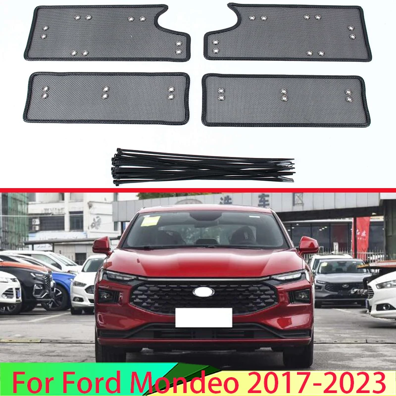 

Средняя сетка для передней решетки для Ford Mondeo 2017-2023, сетчатая крышка передней решетки, автомобильные аксессуары из нержавеющей стали