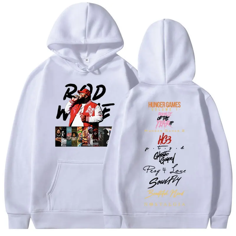 Rapper Rod Wave Last Lap Tour Album Cover Hoodies Men Women Hip Hop Oversized Sweatshirt Vintage Harajuku Pullovers Streetwear