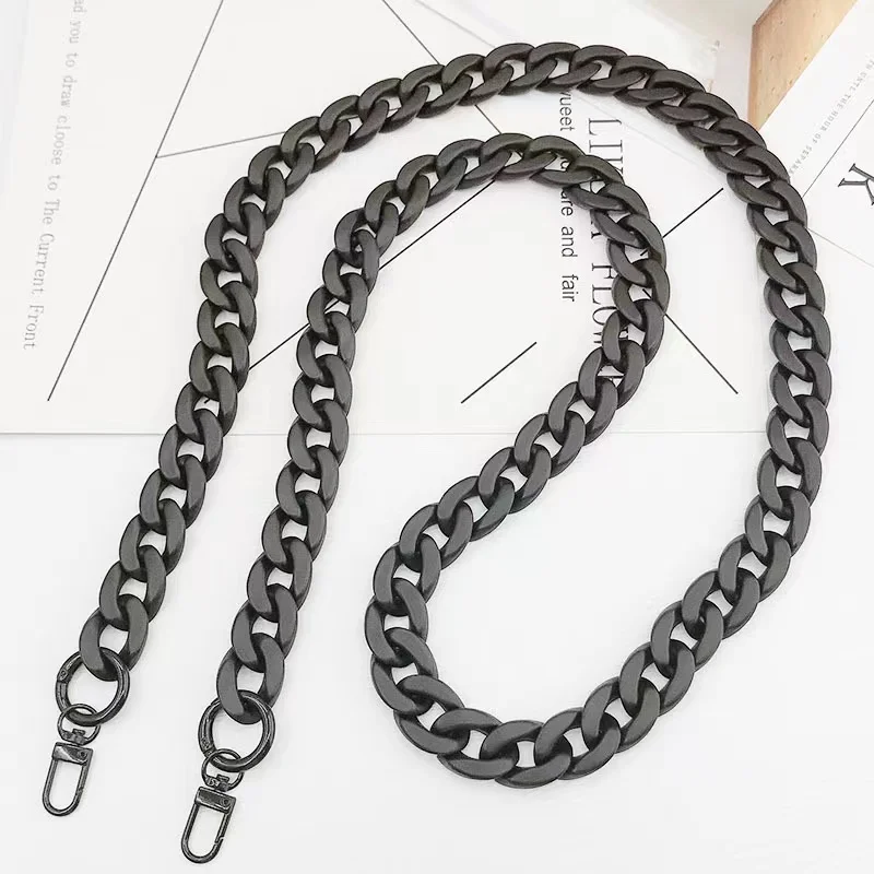 120cm Fashion Woman Handbag Accessory Chain 8 colors Resin Chain Luxury Frosted Strap Clutch Shoulder Purse Chain For Phone Case