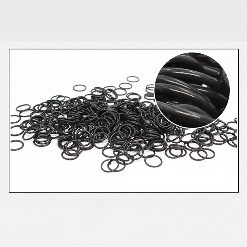 1-300Pcs EPDM Rubber tinkness 1.9mm  OD 5-170mm O-ring seal Waterproof wear resistant for Industrial Parts Accessories in stock