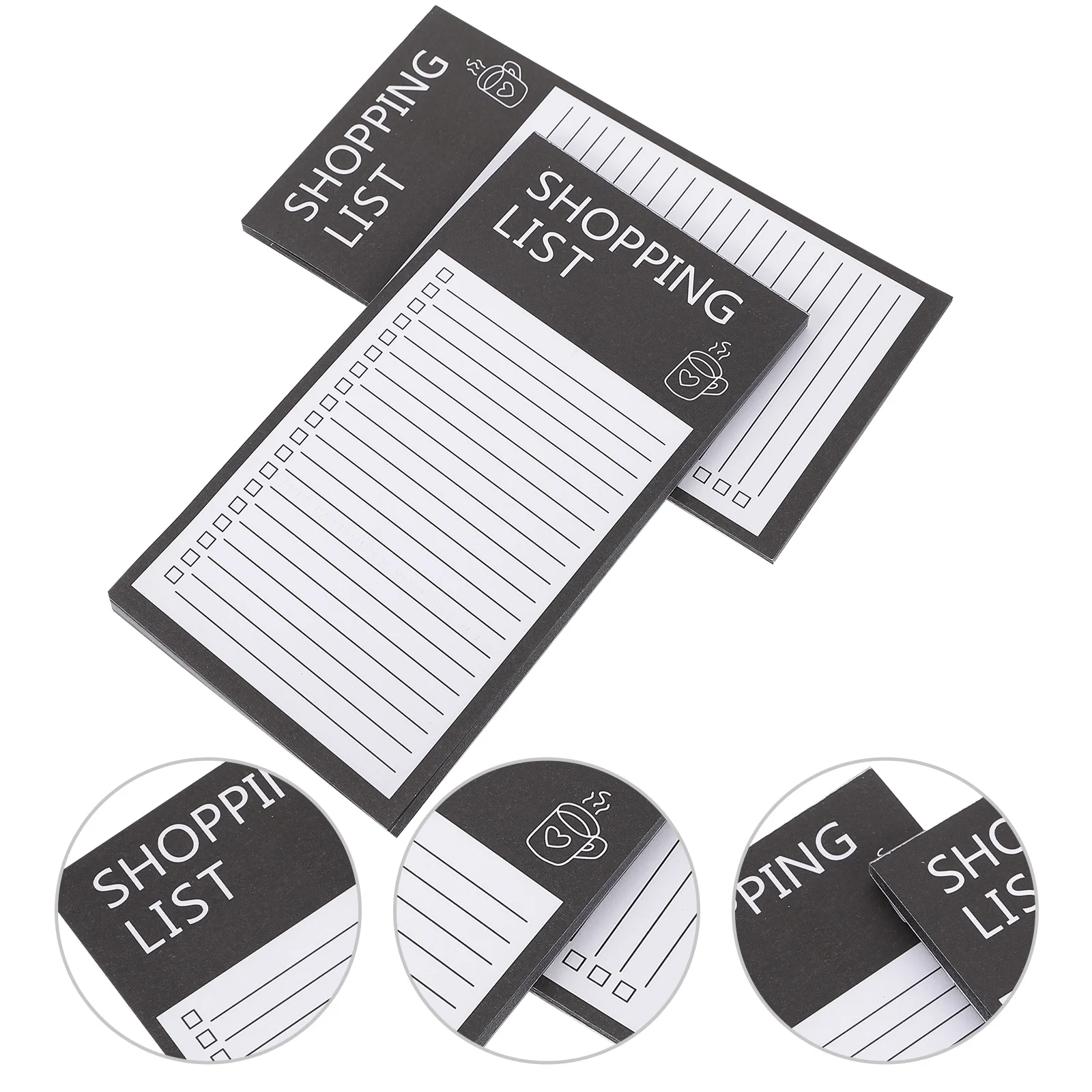 

2 Books Magnetic Note Pad Shopping List Notepads Daily Planner Grocery Unique Notebook Paper Weekly