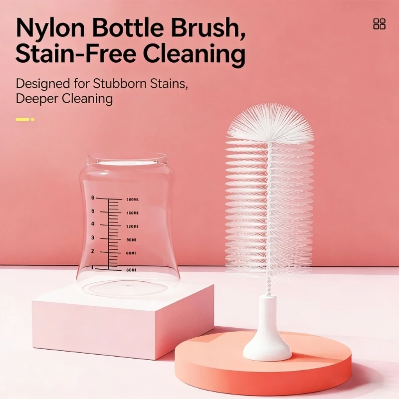 Automatic Rotating Electric Bottle Brush With 1500mAh Capacity 2 Speeds 425F