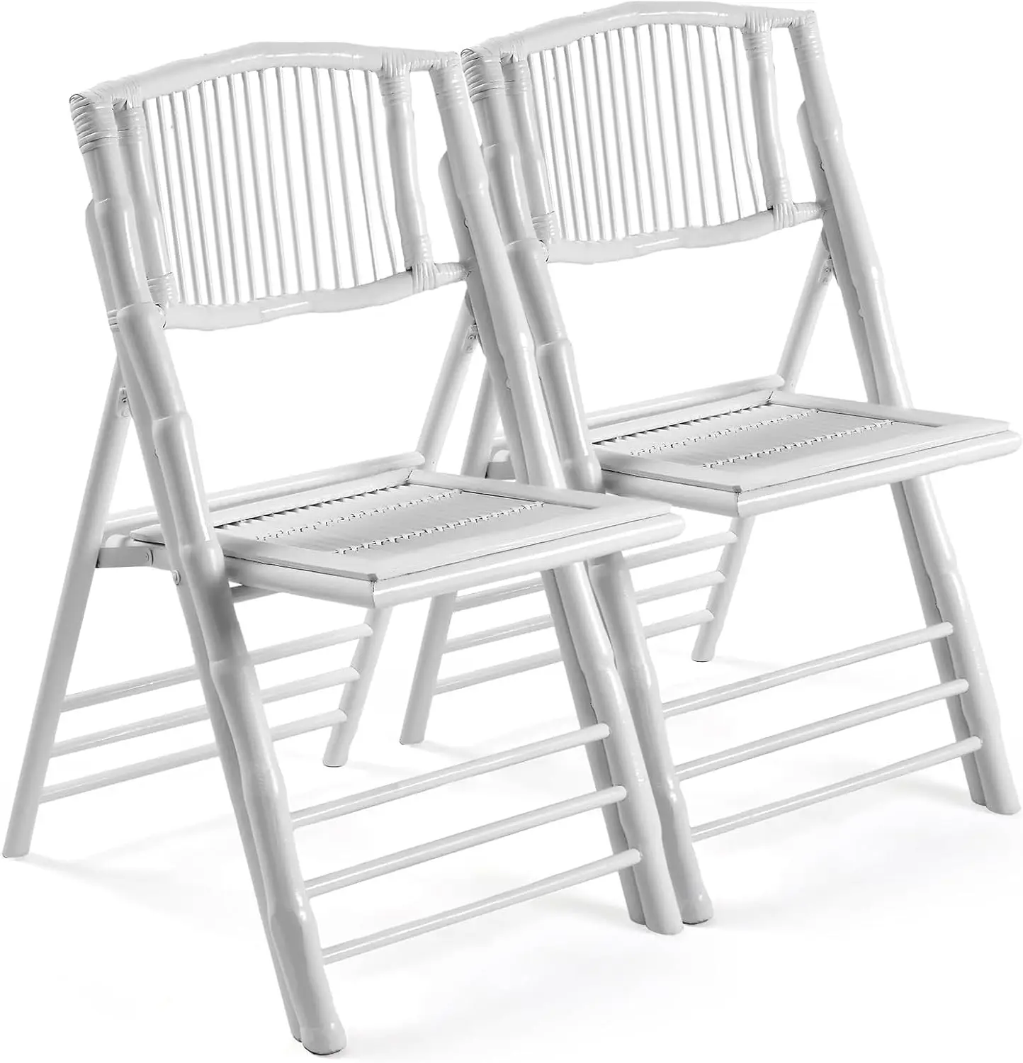 Bamboo Folding Chair 1/2/4 Pack Foldable Wood Dining Chair for Outdoor Indoor Garden Patio Lawn Wedding Party Event, Customized