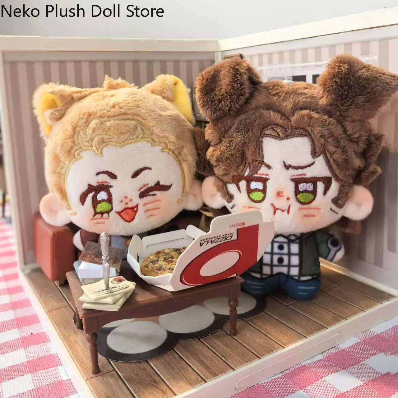 

No Attributes Anime Cosplay Doll Plush Doll Printed Starfish Body Pendant Cosplay Anime Keychain Toy 10cm