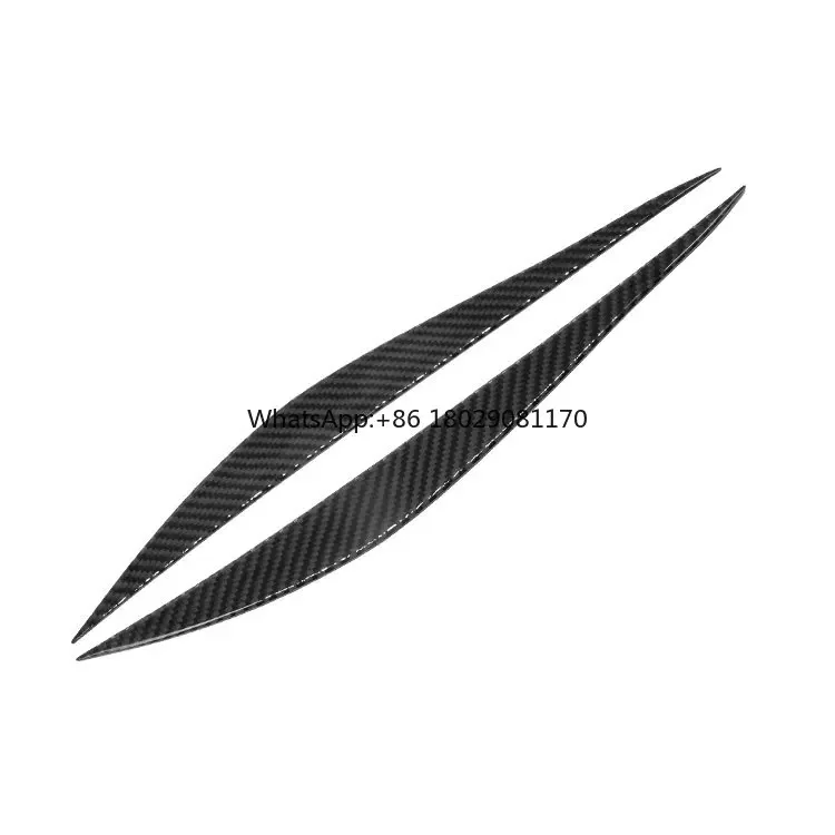 DJ3039  Auto parts Carbon Fiber carbon fiber eyelid Car Interior Trim Sticker F30 Headlight Eyebrow for BMW F30