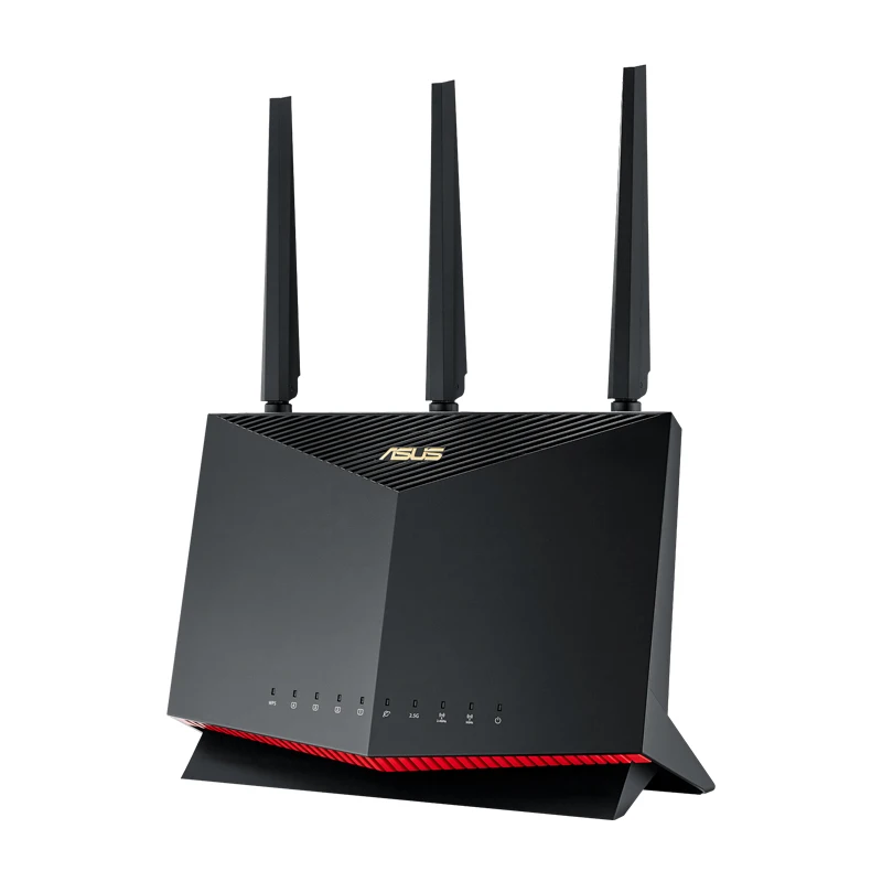 ASUS RT-AX86UPRO Router da gioco WiFi 6 Compatibile con PS5 5700Mbps Dual Band 802.11AX Up 2500Sq Ft, oltre 35 dispositivi Gioco VPN QoS