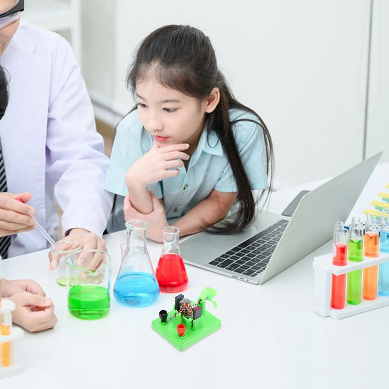 

Малый электродвигатель постоянного тока с открытой конструкцией, учебное пособие для научных экспериментов по физике, для физических лабораторий и школьных экспериментов