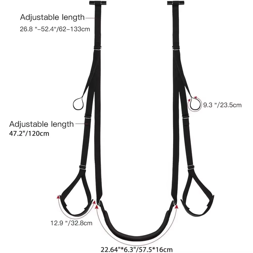 Couple Sex Sling BDSM Door Sex Swing Chair Seat Bondage Restraints Adjustable Detachable Seat Sexual Stimulation Adult Sex toys - Image 2