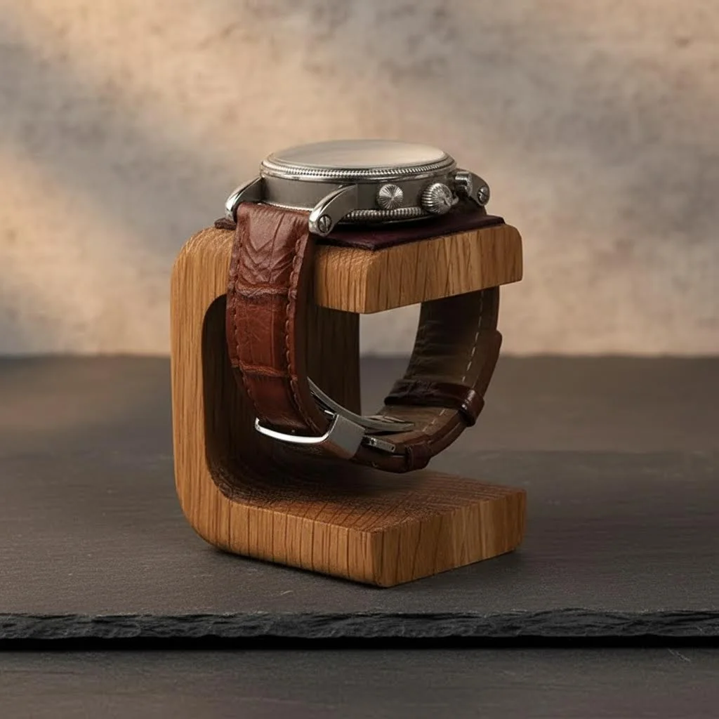 

Wooden Watch Holder Jewelry Organizer Display Stand For Bracelet Ring Watch Display Solidwood Watch Stand