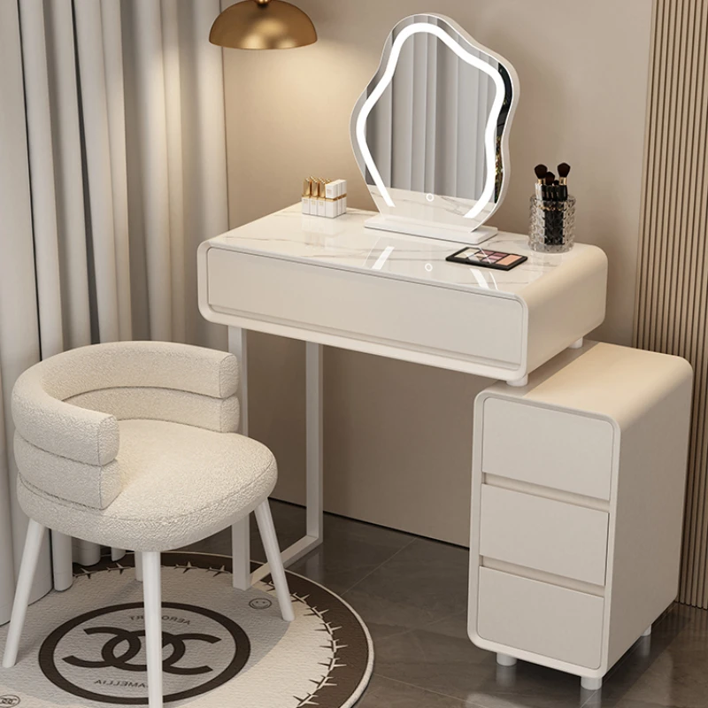 Vanity Desk Organizers Storage Modern Furniture Dresser Home Makeup Woman Dressing Table Luxury Bedroom White Penteadeira