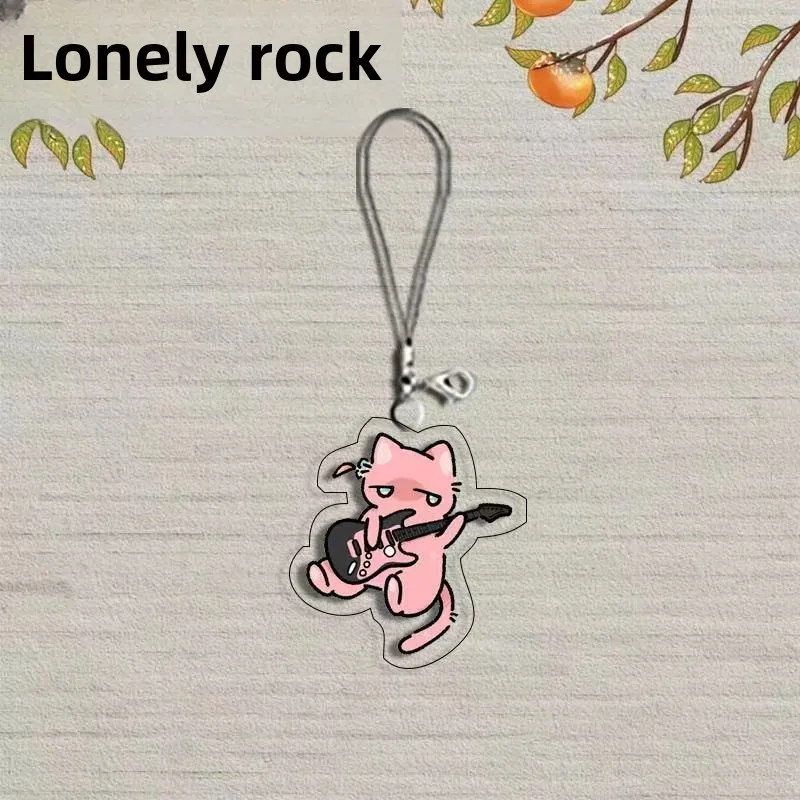 Bocchi The Rock! Gotoh Hitori Phone Chain Anime Figure Ijichi Nijika Yamada Ryo Kita Ikuyo Mobile Phone Pendant Strap Keyring