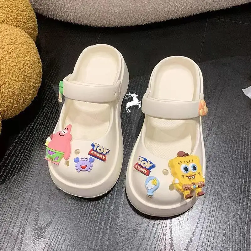 The New Sanrio Hello Kitty Shoe Slippers Fashion Slippers Summer Slippers Cute Cartoon Casual Fashion Pretty Girl's Beach Shoes