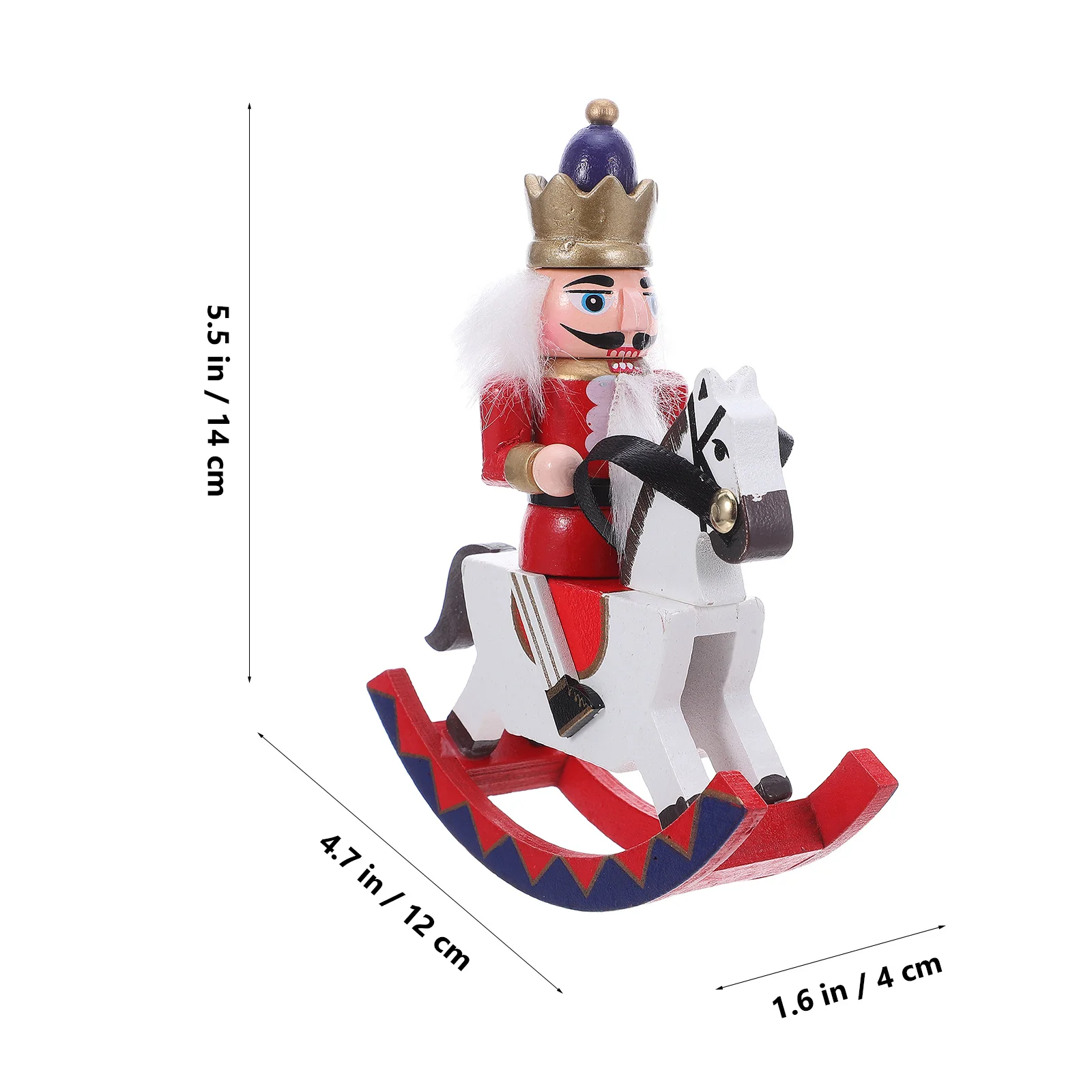 

5pcs 5 Pack Christmas Nutcracker Ornament Figures Holiday Tiered Tray Decor Tree Decorations Desktop