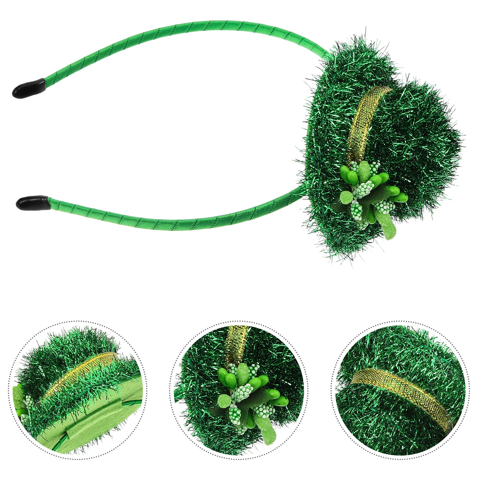 

St Patrick Headband Cute Hat Shape Lightweight St Patricks Day Party Hair Hoop Festival Hair Clasp Decorative Photo Prop