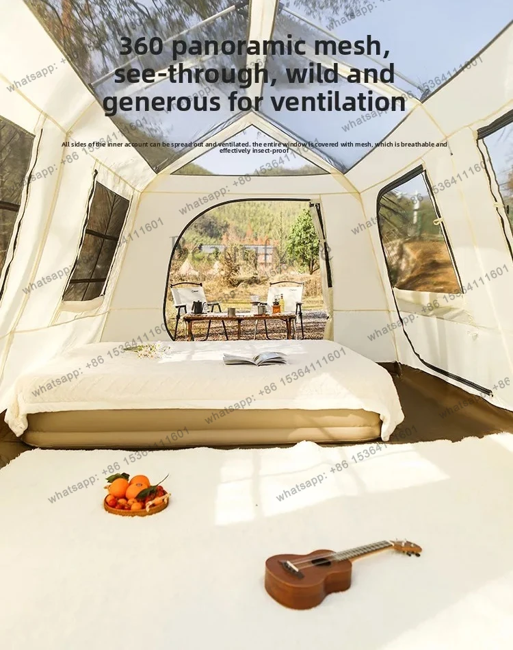 automatic tent outdoor camping equipment supplies vinyl ridge 13 sun and rain protection