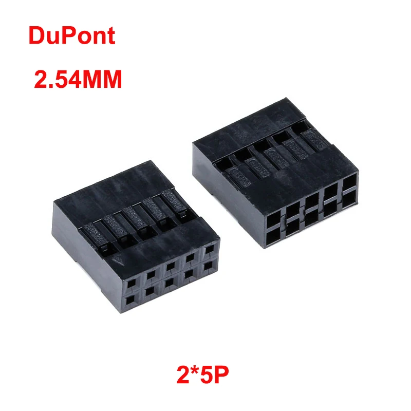 20 PCS Dupont Plastic Shell 2*2/3/4/5/6/7/8/9/10/11/12/13/14/15/16/20 Pin 2.54MM Double Row Plug Housing Dupont Header Connector