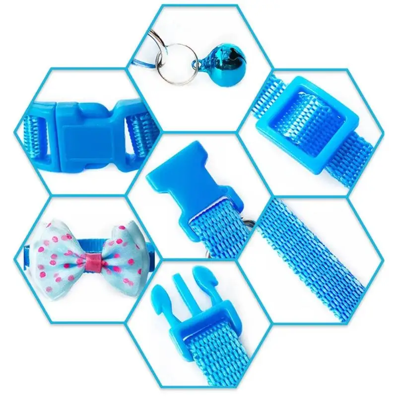 Collar antiescape para gatos y perros pequeños con campana y lazo