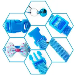 Collar antiescape para gatos y perros pequeños con campana y lazo