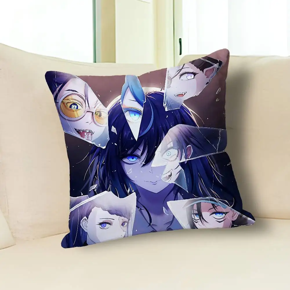 Cute Singer A-Ado Album Anime Celebrity Merchandise All-Match Printed Pillow Case Sofa Car Office Room Decoration Protector