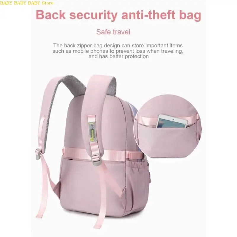 

Q81A Backpacks Large Capacity Bookbag Pendant School Bag for Student Teen Boys