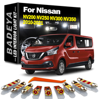 BADEYA Canbus LED Interior Plate Light Kit For Nissan NV200 NV250 NV300 NV350 2010 2011 2012 2013 2014-2022 Car Reading Bulbs