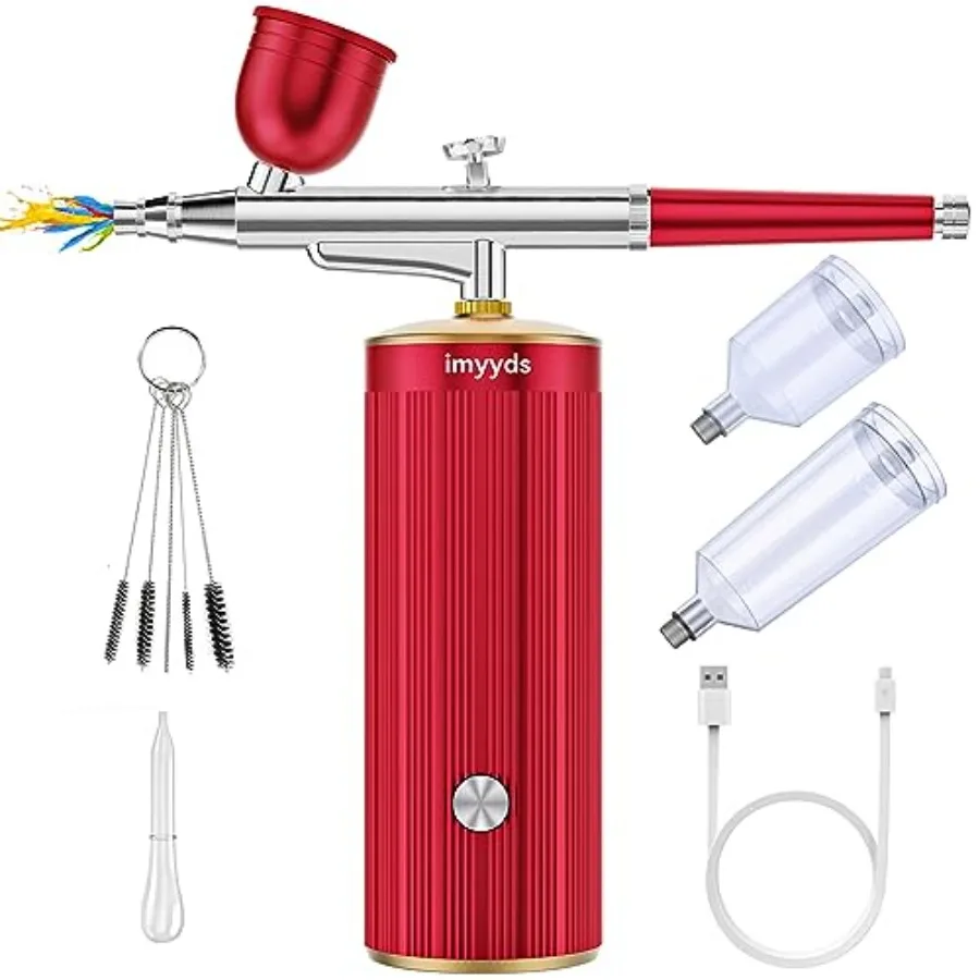 

Portable Cordless Airbrush Kit with 32 PSI HighPressure Compressor for Precision Painting Modeling Nail Art and Makeup Applicat
