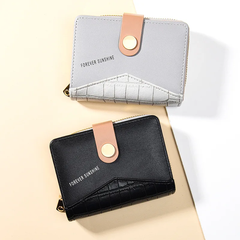 

Новый женский кошелек, однотонный мини-кошелек, простой держатель для карт, кошелек для монет с несколькими слотами для карт, ручной кошелек, кошелек-клатч