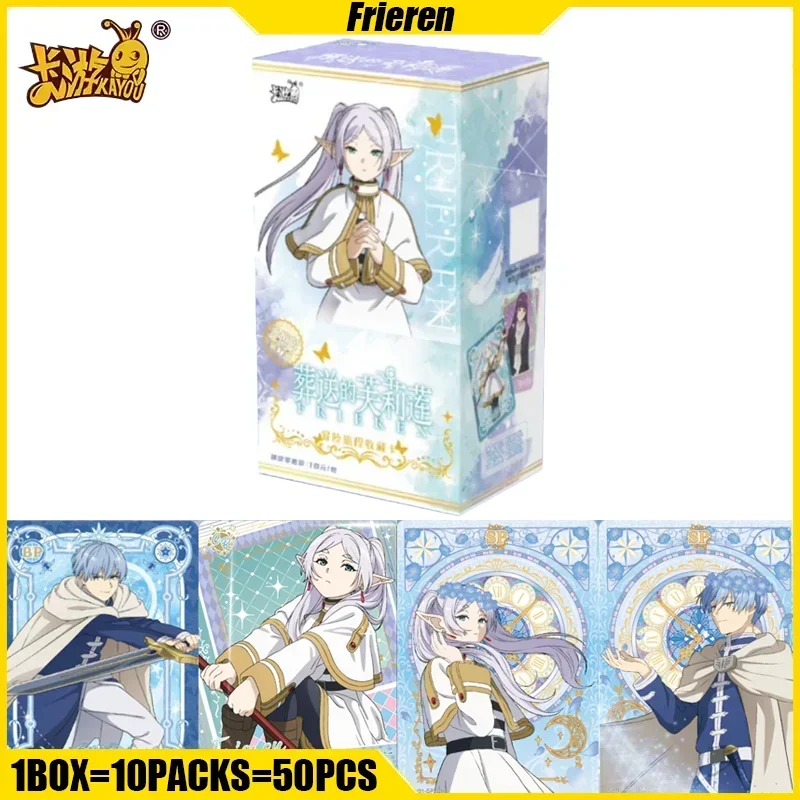 KAYOU 1-10 Frieren Beyond Journey's End Card Anime Collection Cards Mistery Box Board Games Toys Birthday Gifts for Boy and Girl