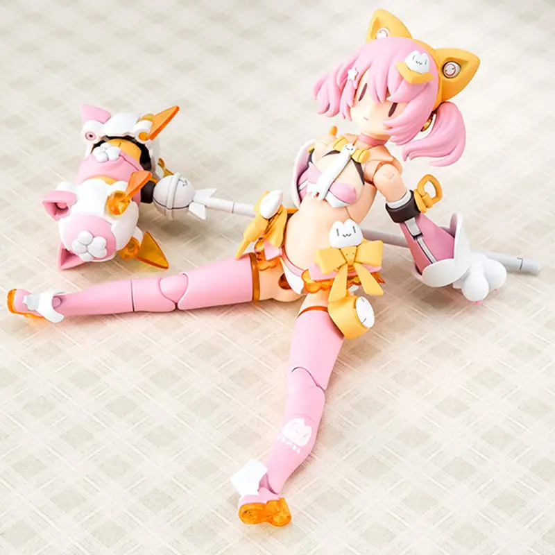 

Kotobukiya Model Kit In Stock Megami Device Puni Mofu Cheshire Cat Machine Girl Collectible Action Figure Kp740r Reissue