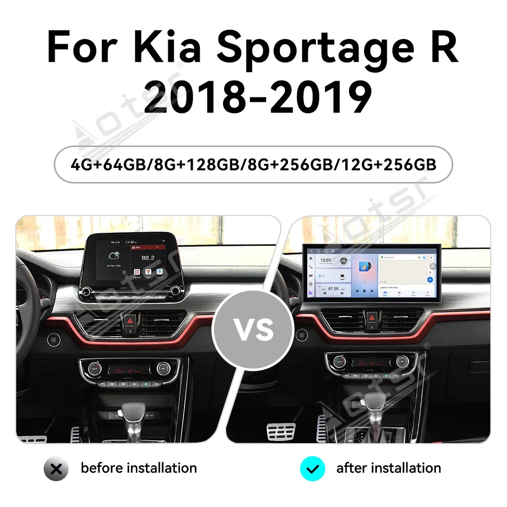 

Автомобильный радиоприемник с сенсорным экраном 15,8 дюйма для Kia Sportage R 2018 2019, автомобильный мультимедийный видеоплеер, GPS-навигация, Carplay, Android 15