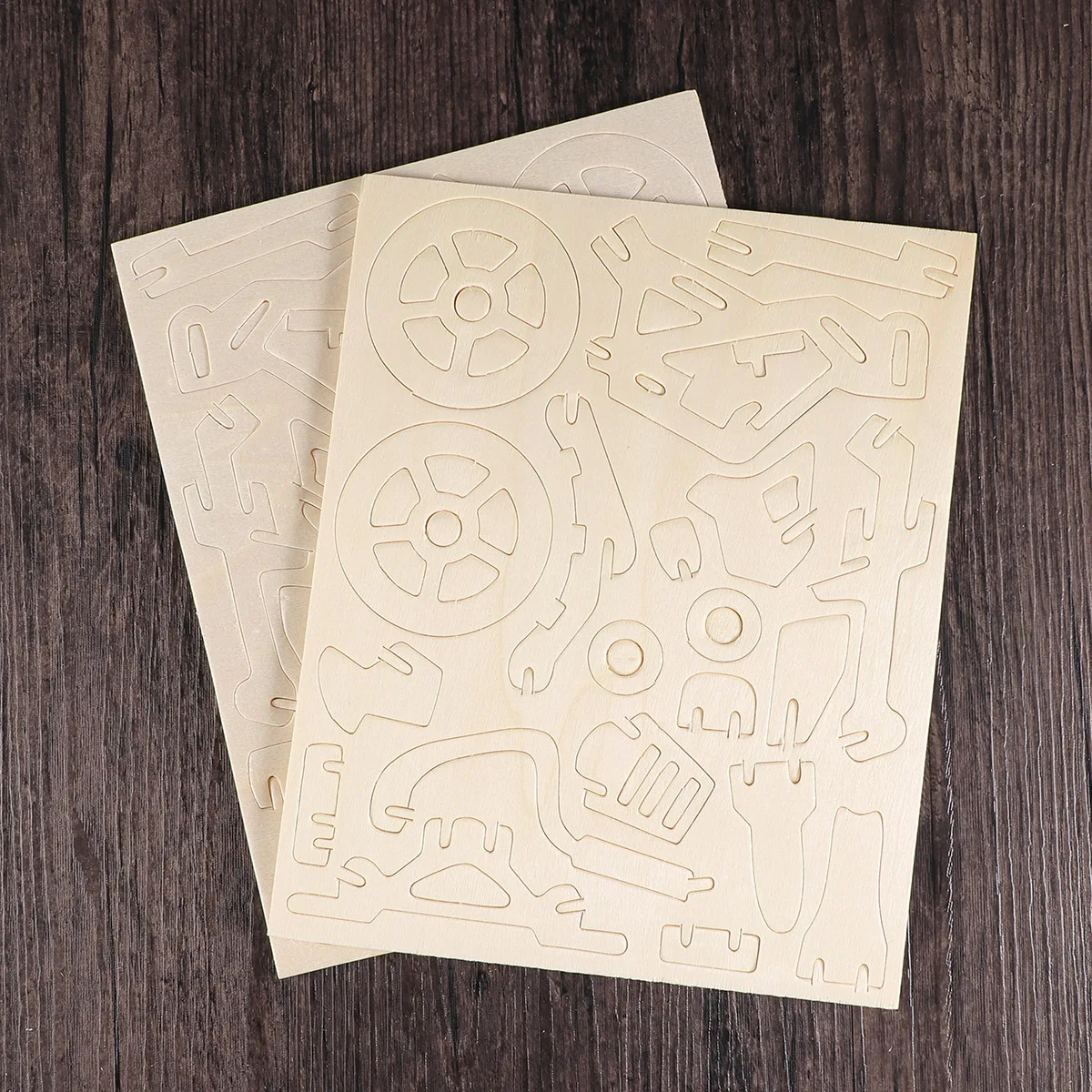 3D-Geländewagen-Puzzles, Holz-DIY-Puzzle für alle Altersgruppen, lebensechtes Aussehen, glatte, robuste Zapfenstruktur, dekorativ