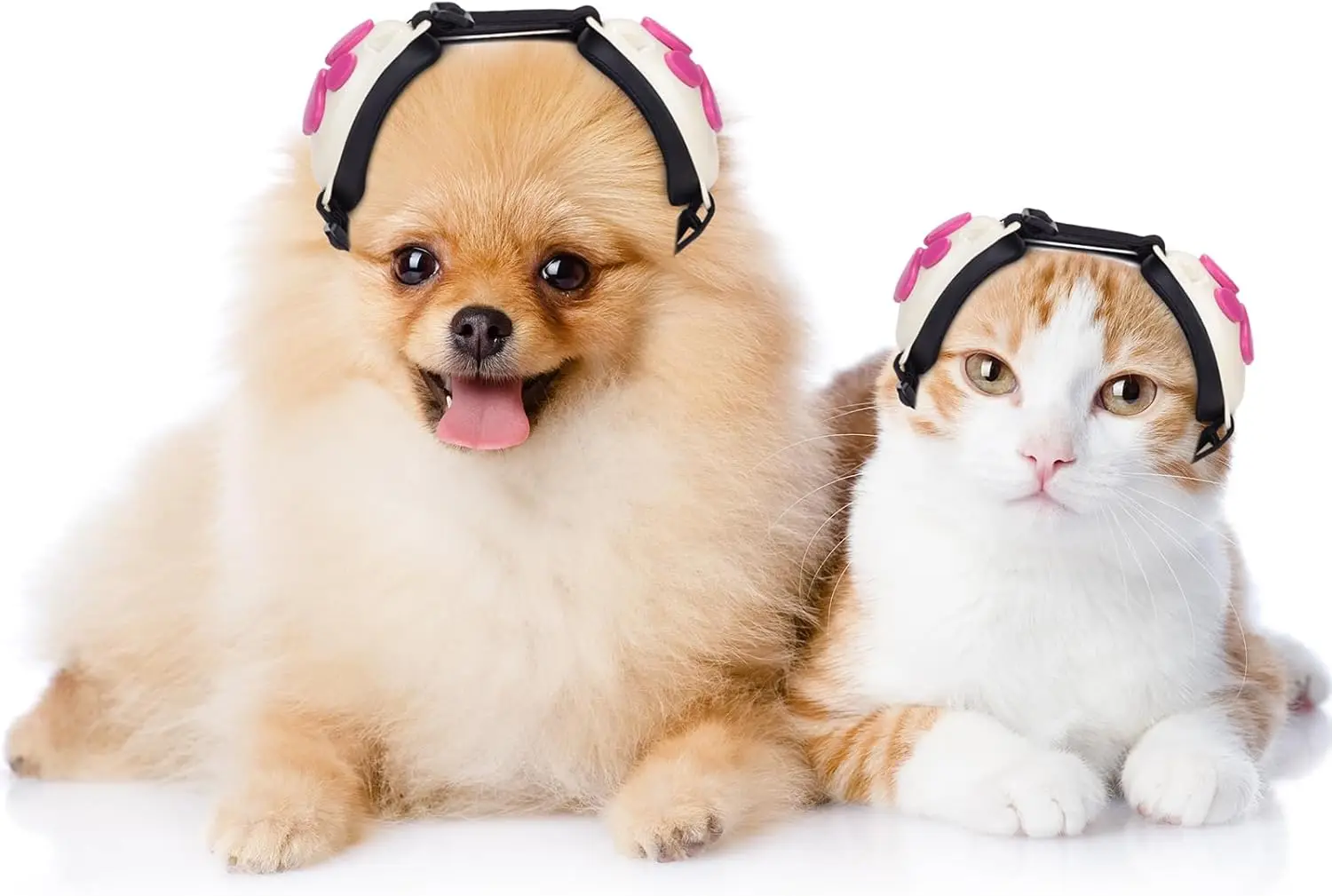 

Calming Earmuffs for Cats & Small Dogs - Noise Canceling for Anxiety Relief, Fireworks, Thunderstorms