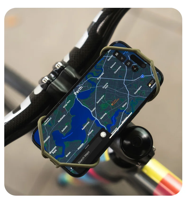 Ulac Fahrrad-Handyhalterung 360° ° Abnehmbarer Universeller Motorrad-Handyhalter Fahrrad-Lenkerständer Halterungen Passend für 22-56mm Rohre – Detail 16